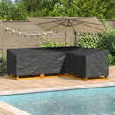 Møbelbetræk Sort 250 x 180 x 80 cm 210D Oxford Stof