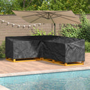 Møbelbetræk Sort 250 x 180 x 80 cm 210D Oxford Stof