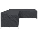 Møbelbetræk Sort 330 x 255 x 80 cm 210D Oxford Stof