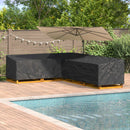 Møbelbetræk Sort 330 x 255 x 80 cm 210D Oxford Stof