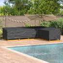 Møbelbetræk Sort 355 x 275 x 80 cm 210D Oxford Stof