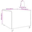 Møbelbetræk Sort 135 x 135 x 90 cm 210D Oxford Stof