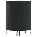 Borddække 62 x 62 x 70 cm Stof Rund Vandtæt Sort