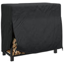 Brændestabelafdækning Sort 61 x 122 x 106 cm 210D Oxford Stof