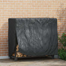 Brændestabelafdækning Sort 61 x 122 x 106 cm 420D Oxford stof