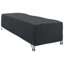 Liggestolsbetræk Ensfarvet Sort 74 x 210 x 40 cm Stof
