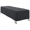 Liggestolsbetræk Ensfarvet Sort 74 x 210 x 40 cm Stof