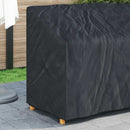 Havebænkkappe Sort 134 x 70 x 65 / 94 cm 210D Oxford Stof