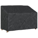 Havebænkkappe Sort 134 x 70 x 65 / 94 cm 210D Oxford Stof