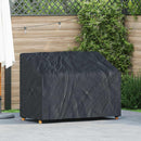 Havebænkkappe Sort 134 x 70 x 65 / 94 cm 420D Oxford Stof