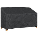 Havebænkkappe Sort 165 x 70 x 65 / 94 cm 420D Oxford Stof
