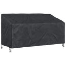 Havebænkkappe Sort 185 x 85 x 65 / 94 cm 600D Oxford Stof