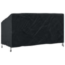 Havebænkkappe Sort 185 x 85 x 65 / 94 cm 600D Oxford Stof