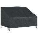 Havebænkkappe Sort 130 x 95 x 40 / 80 cm 420D Oxford Stof