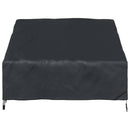 Havebænkkappe Sort 130 x 95 x 40 / 80 cm 420D Oxford Stof