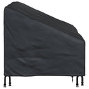 Havebænkkappe Sort 130 x 95 x 40 / 80 cm 420D Oxford Stof