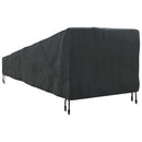 Udendørs møbelovertræk Sort 210 x 80 x 75 cm 210D Oxford Stof