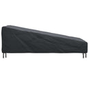 Udendørs møbelovertræk Sort 210 x 80 x 75 cm 210D Oxford Stof