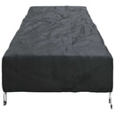 Udendørs møbelovertræk Sort 210 x 80 x 75 cm 420D Oxford stof