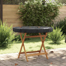 Udendørs Borddække 112 x 112 x 10 cm 210D Oxford Stof Rund Sort