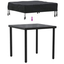 Borddække Ensfarvet Sort 62 x 62 x 15 cm 600D Oxford Stof