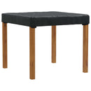 Borddække 92 x 92 x 15 cm Firkantet Vandtæt Sort