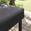 Borddække 142 x 82 x 15 cm Stof Rektangulær Vandtæt Sort