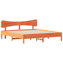 sengeramme uden madras 180x200 cm massivt fyrretræ gyldenbrun