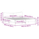 sengeramme uden madras 160x200 cm massivt fyrretræ gyldenbrun