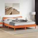 sengeramme uden madras 160x200 cm massivt fyrretræ gyldenbrun
