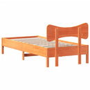 sengeramme uden madras 100x200 cm massivt fyrretræ gyldenbrun
