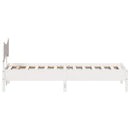 sengeramme uden madras 90x200 cm massivt fyrretræ hvid