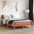 sengeramme uden madras 120x190 cm massivt fyrretræ gyldenbrun