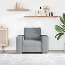 sofastol lysegrå 100x78x84 cm stof