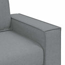 sofastol lysegrå 100x78x84 cm stof