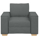 sofastol mørkegrå 100x78x84 cm stof