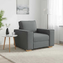 sofastol mørkegrå 100x78x84 cm stof