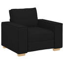 sofastol sort 100x78x84 cm stof