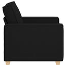 sofastol sort 100x78x84 cm stof