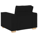 sofastol sort 100x78x84 cm stof