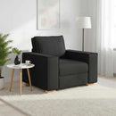 sofastol sort 100x78x84 cm stof