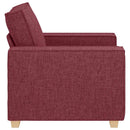 sofastol vinrød 100x78x84 cm stof