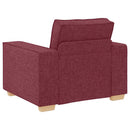 sofastol vinrød 100x78x84 cm stof