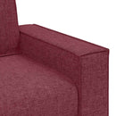 sofastol vinrød 100x78x84 cm stof