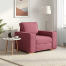 sofastol vinrød 100x78x84 cm stof
