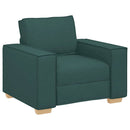 sofastol mørkegrøn 100x78x84 cm stof
