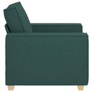 sofastol mørkegrøn 100x78x84 cm stof