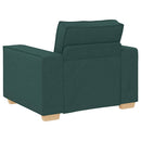 sofastol mørkegrøn 100x78x84 cm stof