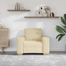 sofastol cremefarvet 100x78x84 cm stof