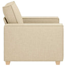 sofastol cremefarvet 100x78x84 cm stof